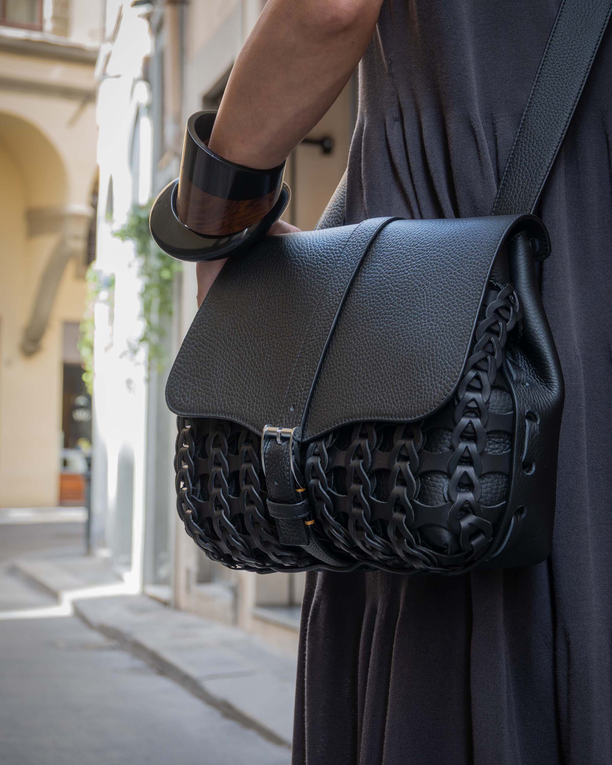 Native Crafts × Boho ペスカトーレフラップショルダーバッグ S