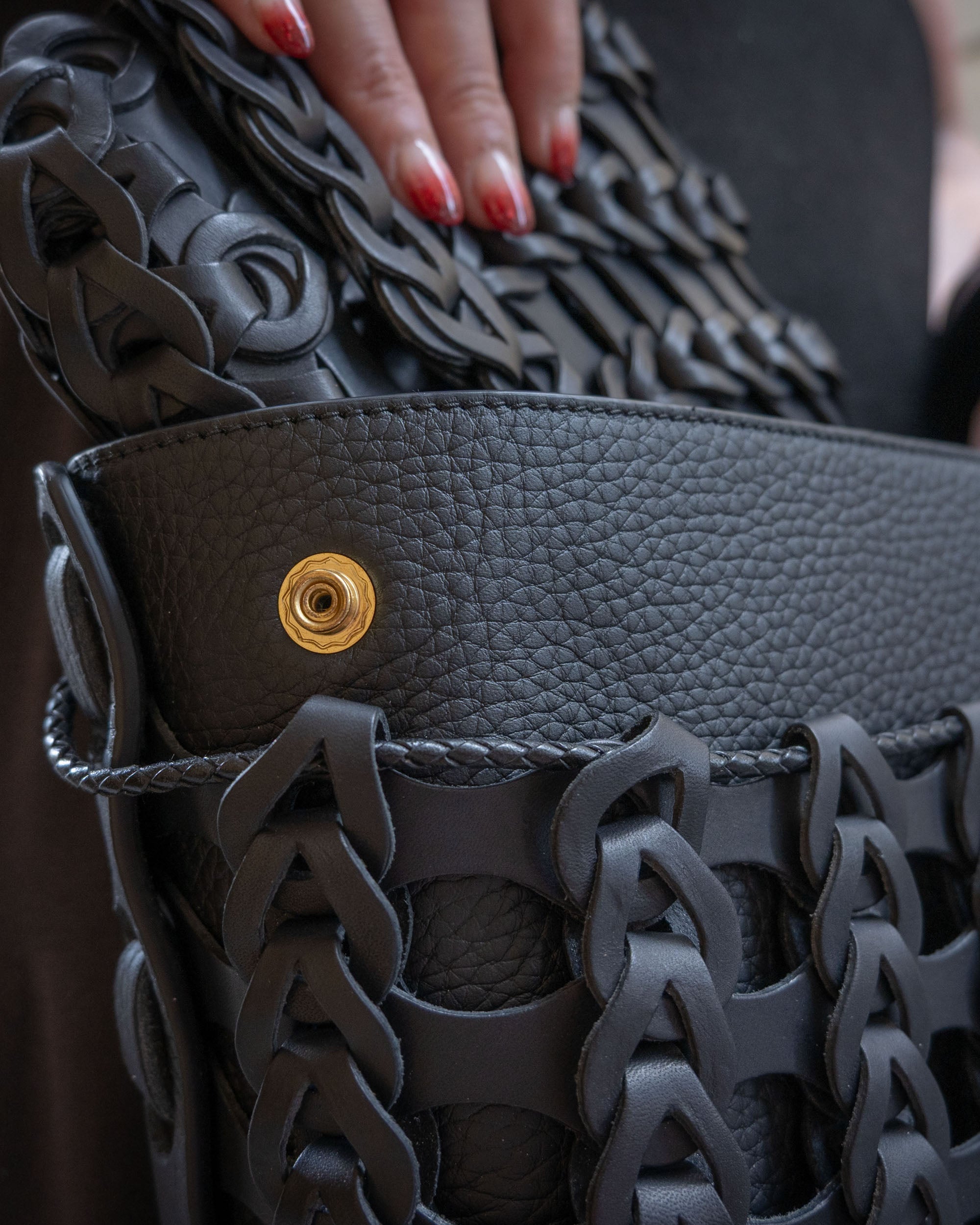 Native Crafts × Boho ペスカトーレフラップショルダーバッグ S