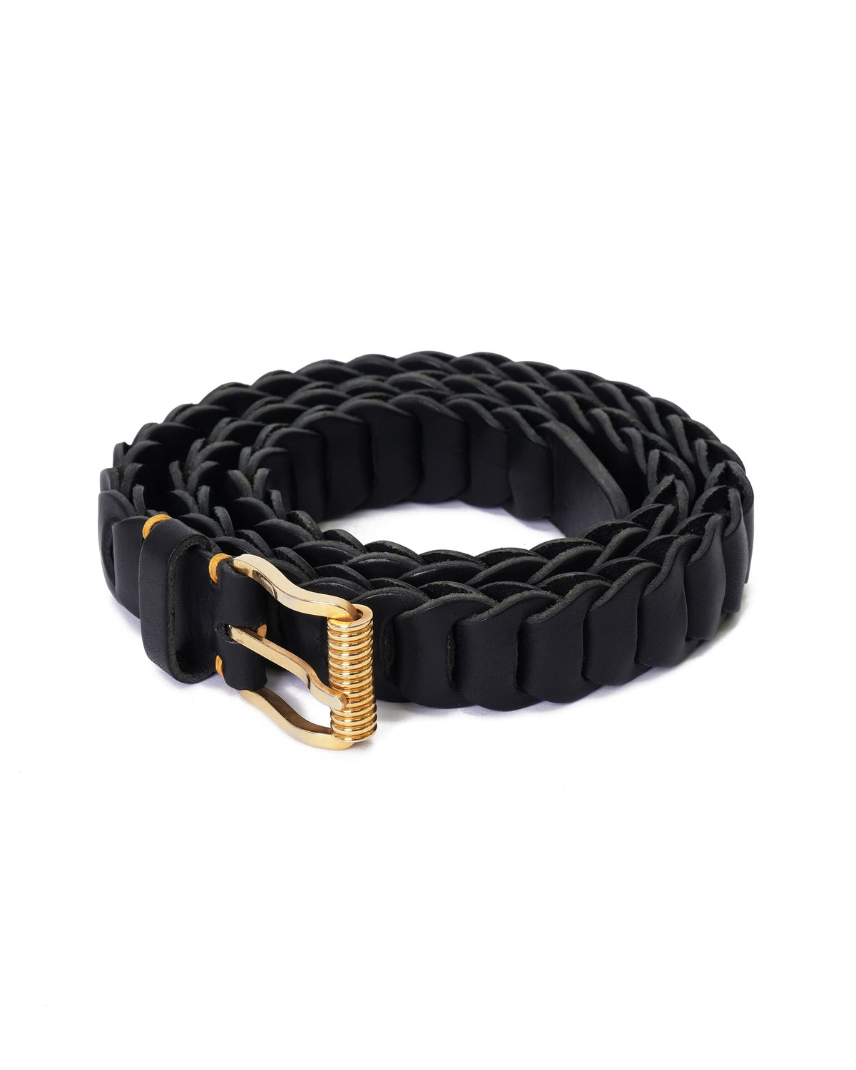 HOBO Black Woven Leather Belt 2.5\
