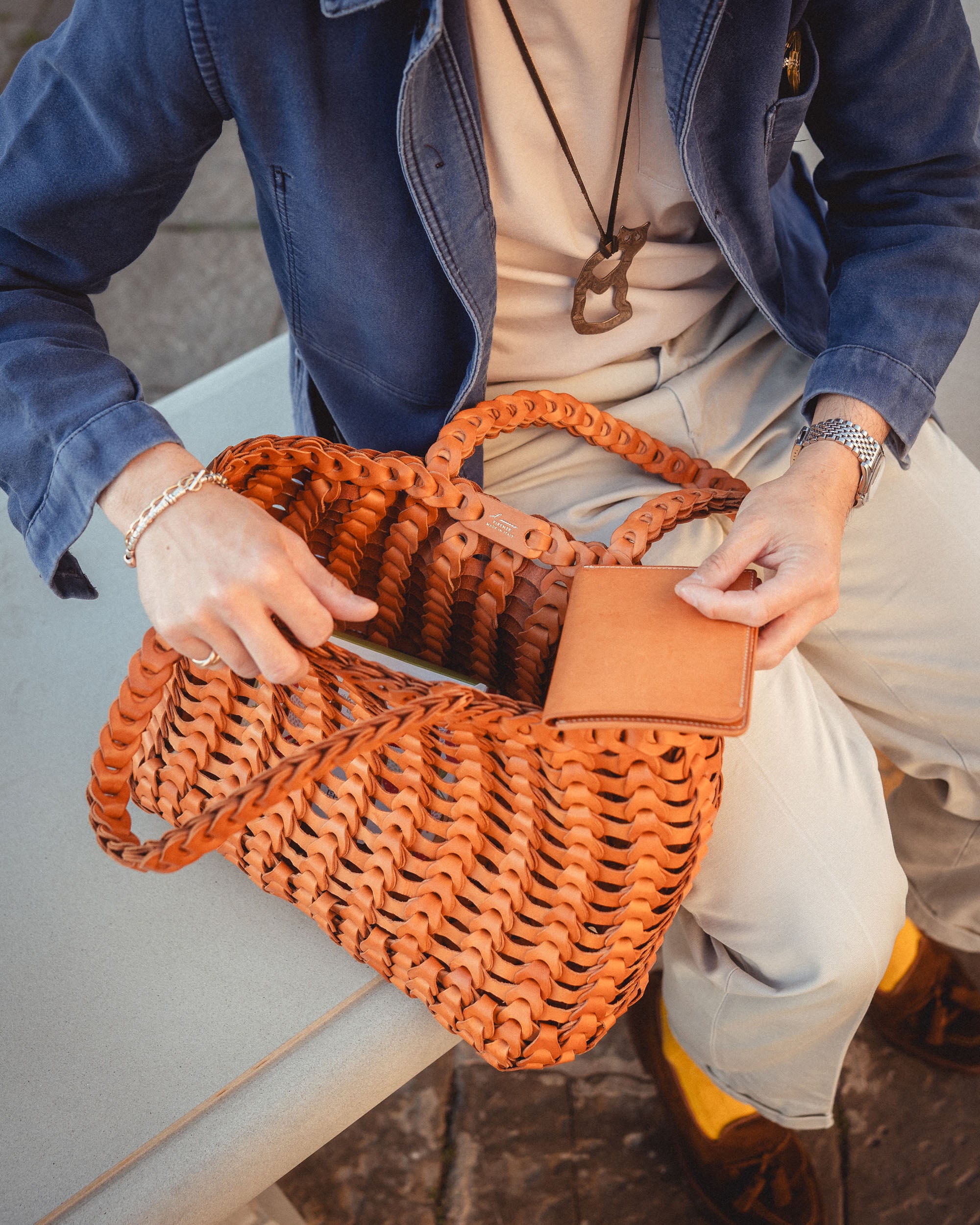 【M45】IL MICIO:Boho 　イル・ミーチョ　サケット バッグ Boho トートバッグ M – il micio(イル・ミーチョ)