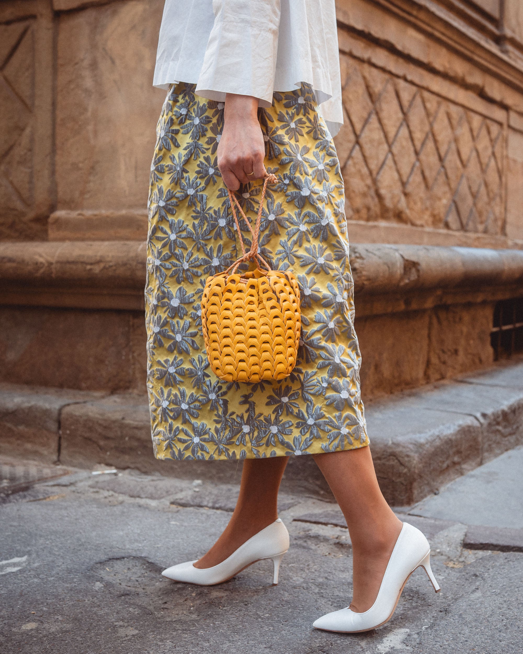 [Candy Castle] Boho Square Drawstring Bag