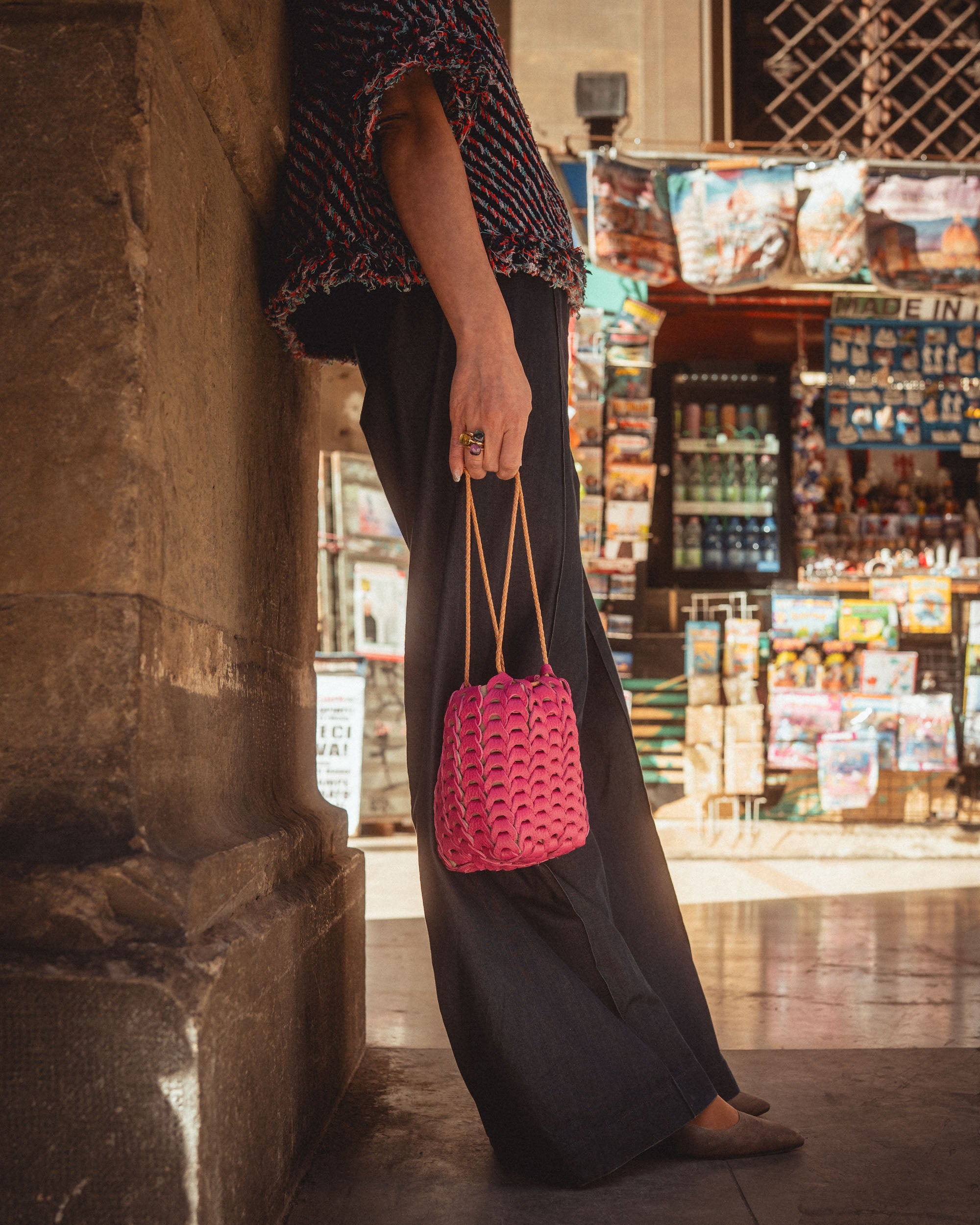 [Drop Piece] Boho Square Drawstring Bag 