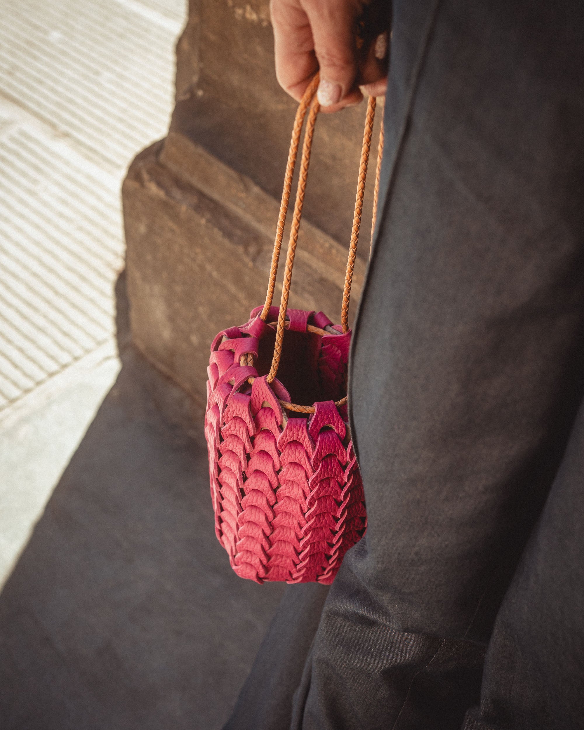 [Candy Castle] Boho Square Drawstring Bag 