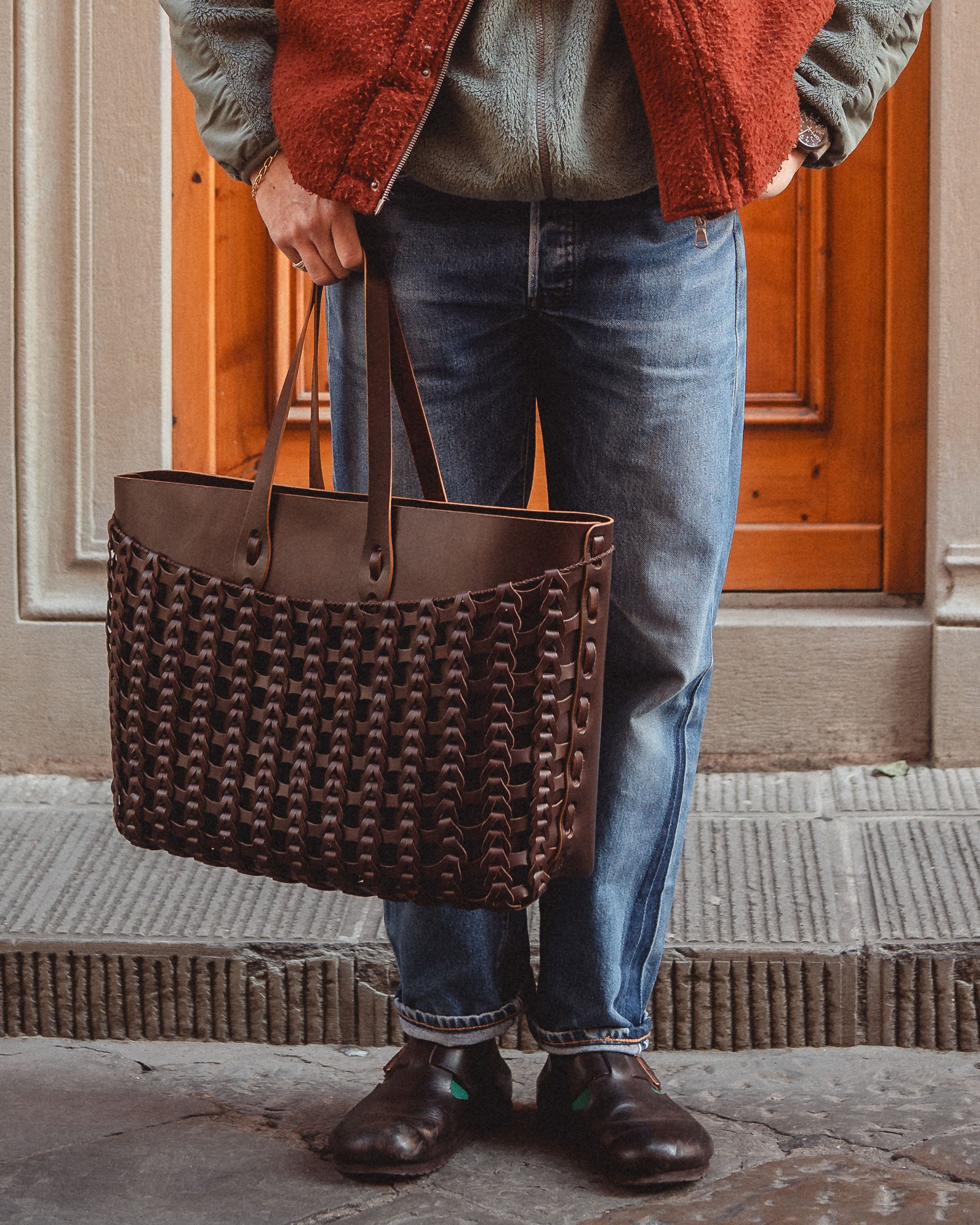 Native Crafts × Boho ペスカトーレトートバッグ M