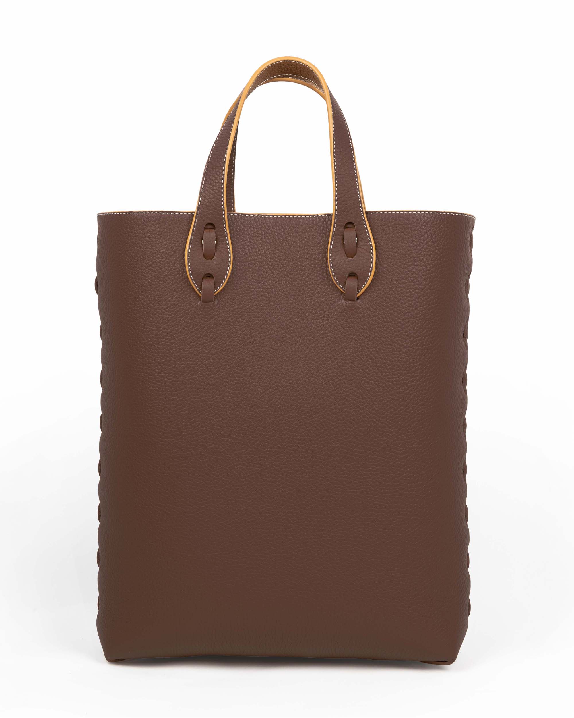 極美品✨　BOTTGAVENETA イントレチャート  トートバッグ　ブラウン BOTTEGA VENETA イントレチャート カバ MM トートバッグ ブラウン