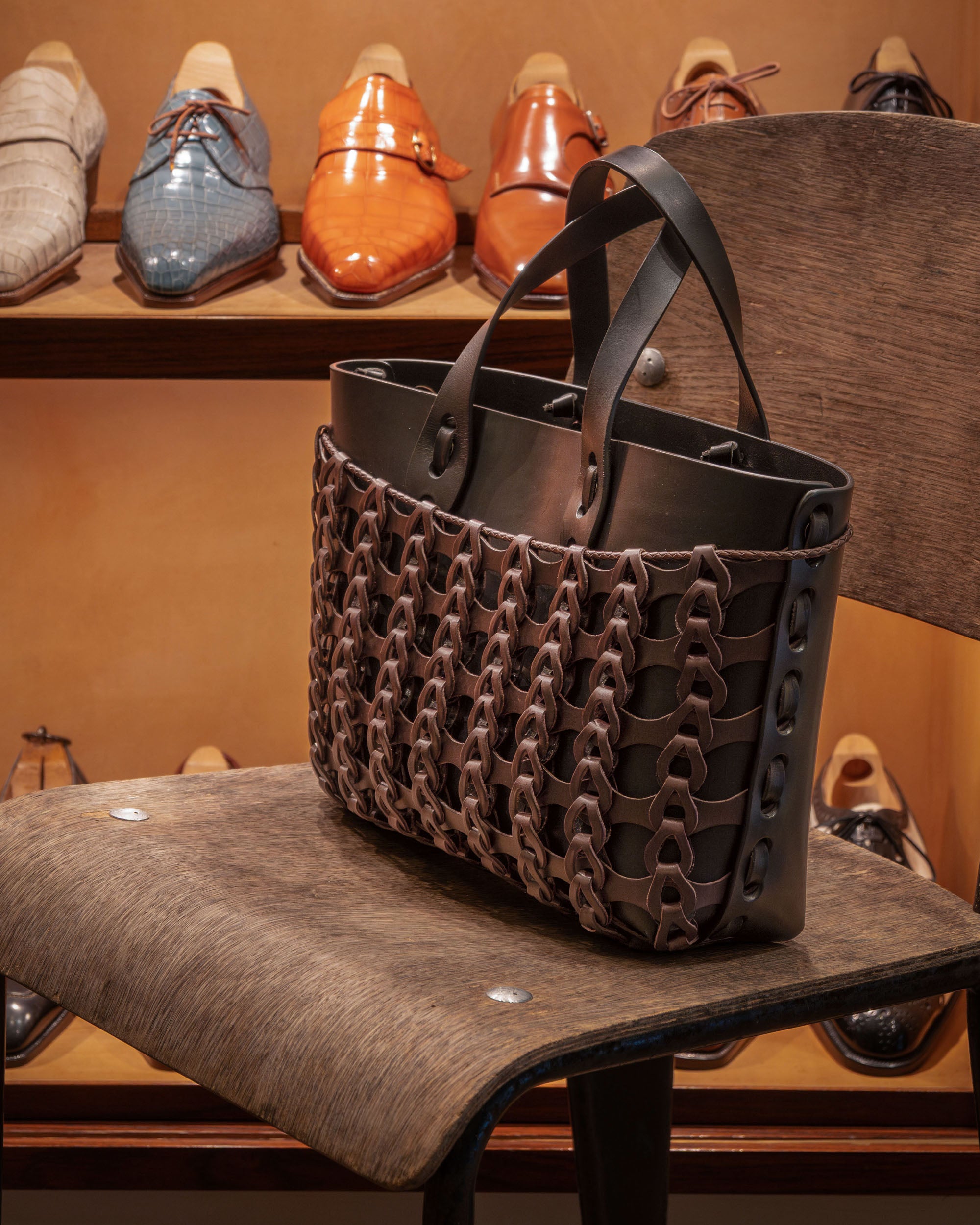 Native Crafts × Boho ペスカトーレトートバッグ S