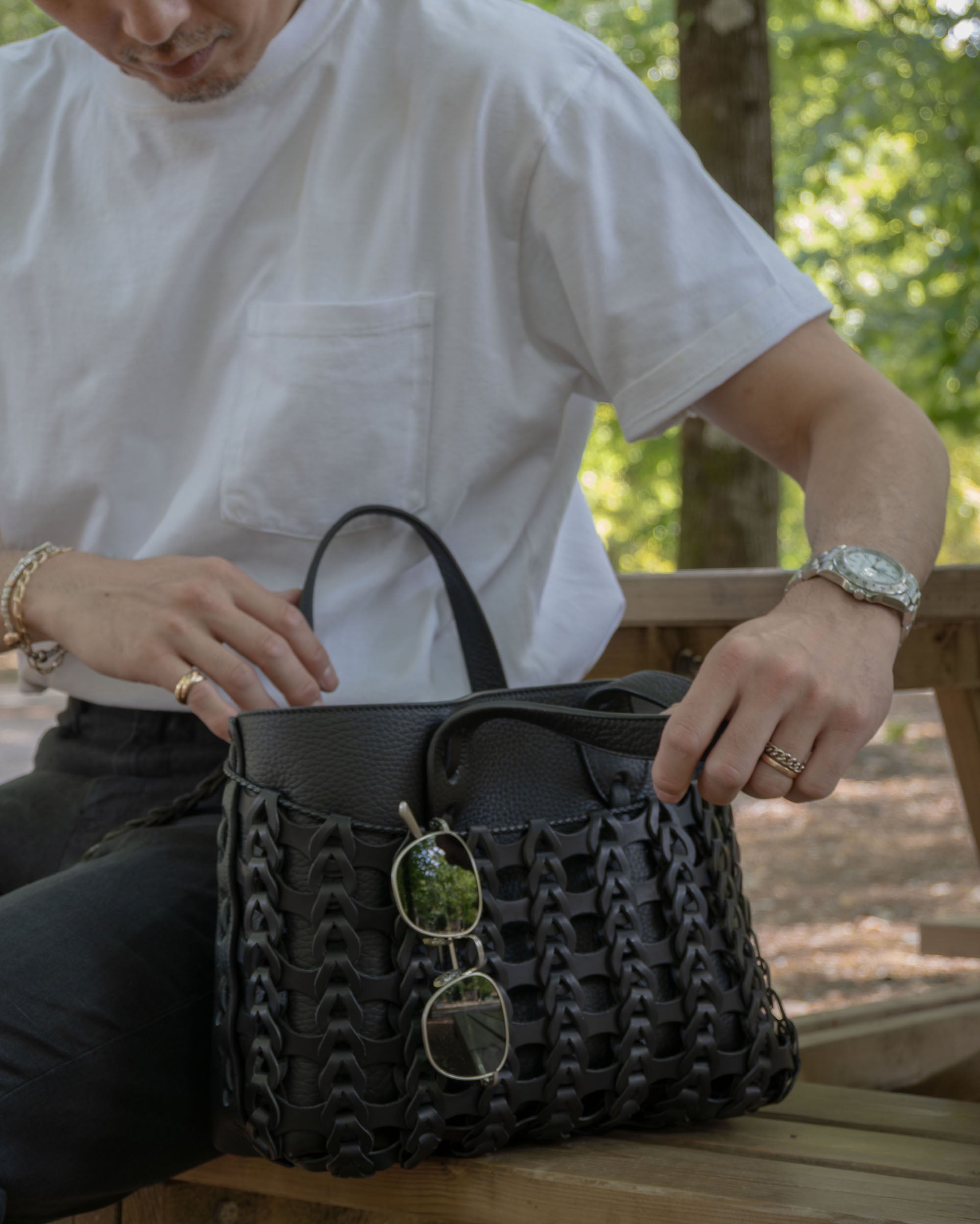 Native Crafts x Boho Pescatore Tote Bag Small